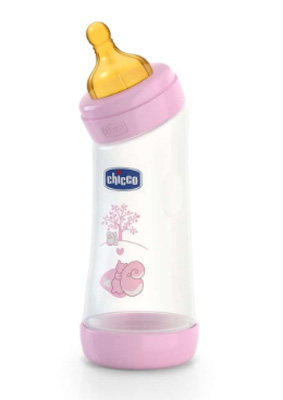 CHICCO BIBERON WELL BEING ANGOLATO IN POLIPROPILENE GIRL DA 250 ML NORMAL LATTICE - Luckyfarma.it