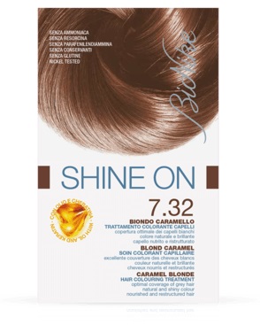 BIONIKE SHINE ON TRATTAMENTO COLORANTE CAPELLI BIONDO CARAMELLO 7.32 - Luckyfarma.it