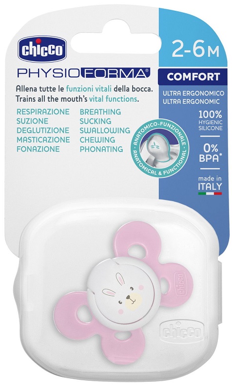 CHICCO SUCCHIETTO COMFORT GIRL IN SILICONE 0-6 MESI 1 PEZZO - Luckyfarma.it