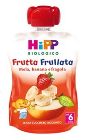 HIPP BIO FRUTTA FRULLATA MELA BANANA FRAGOLA 90 G - Luckyfarma.it