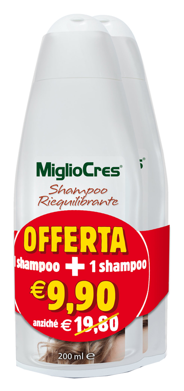 MIGLIOCRES SHAMPOO RIEQUILIBRANTE BIPACK 200 ML - Luckyfarma.it