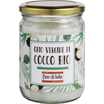 FIOR DI LOTO OLIO VERGINE DI COCCO BIO 450 ML - Luckyfarma.it