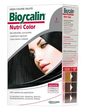 BIOSCALIN NUTRI COLOR 1 NERO SINCROB 124 ML - Luckyfarma.it
