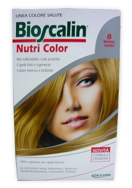 BIOSCALIN NUTRI COLOR 8 BIONDO CHIARO SINCROB 124 ML - Luckyfarma.it
