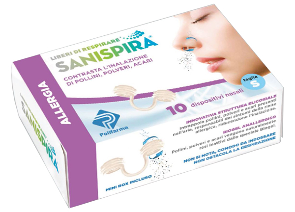 SANISPIRA ALLERGIA DISPOSITIVO NASALE 10 PEZZI TAGLIA L - Luckyfarma.it