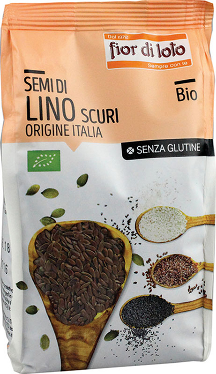 SEMI DI LINO SCURI ITALIA SENZA GLUTINE BIO 400 G - Luckyfarma.it