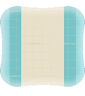 MEDICAZIONE SPECIALE ATTIVA CON IDROCOLLOIDE CON BORDI SMUSSATI COMFEEL PLUS 20X20 CM 5 PEZZI - Luckyfarma.it