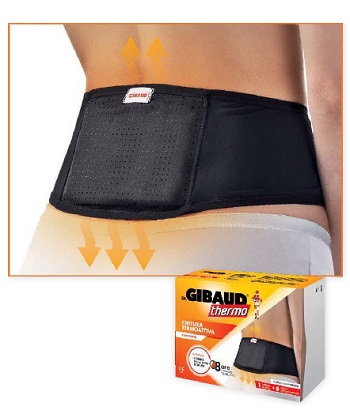 GIBAUD CINTURA TERMOATTIVA  RIUTILIZZABILE + 8 CEROTTI AUTORISCALDANTI - Luckyfarma.it