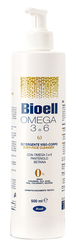 BIOELL OMEGA 3-6 DETERGENTE VISO / CORPO AGLI OMEGA 3 E 6 - Luckyfarma.it