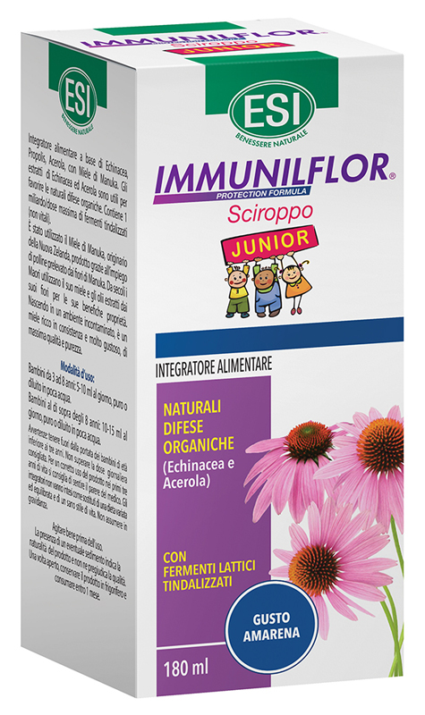 ESI IMMUNILFLOR SCIROPPO JUNIOR 180 ML - Luckyfarma.it