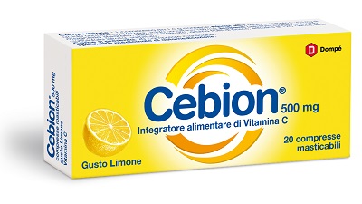 CEBION MASTICABILE LIMONE VITAMINA C 500 MG 20 COMPRESSE - Luckyfarma.it