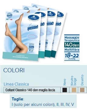 SAUBER COLLANT 140 DENARI MAGLIA LISCIA NERO 2 LINEA CLASSICA - Luckyfarma.it