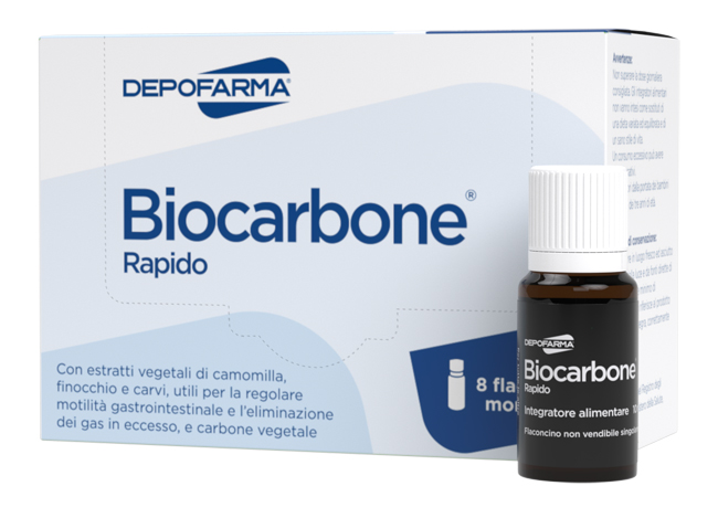 BIOCARBONE RAPIDO 8 FLACONCINI - Luckyfarma.it
