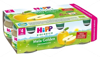 HIPP BIO OMOGENEIZZATO MELA GOLDEN 6X80 G - Luckyfarma.it