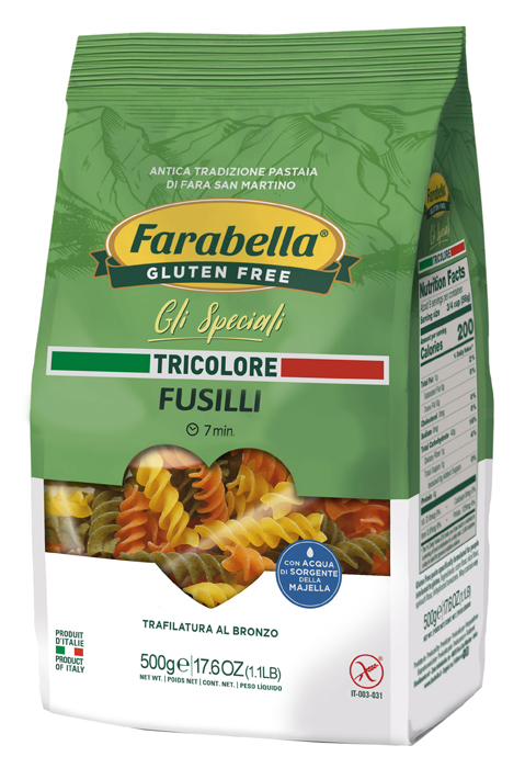 FARABELLA FUSILLI TRICOLORE 500 G - Luckyfarma.it