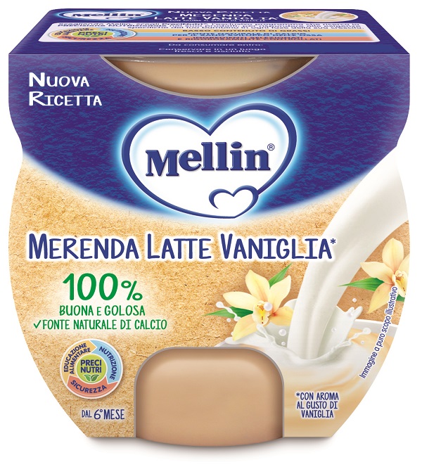 MELLIN MERENDA LATTE VANIGLIA 2 X 100 G - Luckyfarma.it