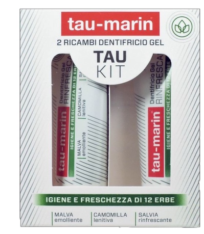 TAU MARIN DENTIFRICIO RINFRESCANTE RICARICA TAU KIT 2X20ML - Luckyfarma.it