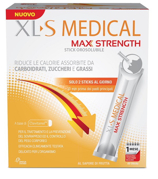 XLS MEDICAL MAX STRENGTH 60 STICK OROSOLUBILI - Luckyfarma.it