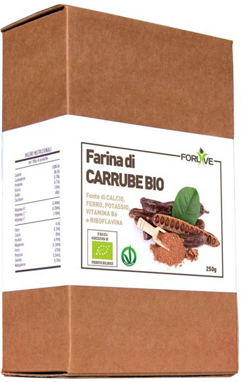 FARINA DI CARRUBE BIO 250 G - Luckyfarma.it