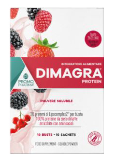 DIMAGRA PROTEIN RED FRUIT 10 BUSTE - Luckyfarma.it