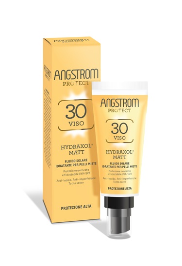 ANGSTROM PROTECT HYDRAXOL MATT FLUIDO SOLARE PROTEZIONE 30 PELLI MISTE 40 ML - Luckyfarma.it