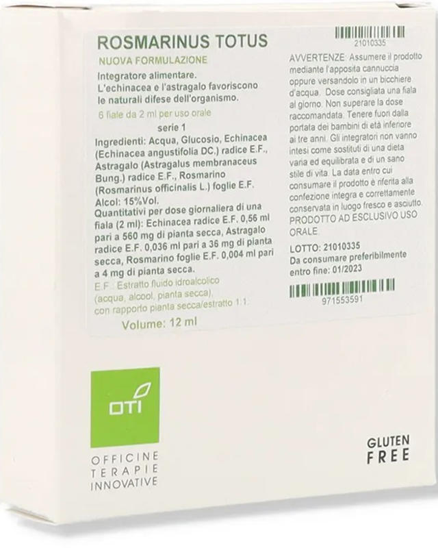 ROSMARINUS TOTUS NUOVA FORMULAZIONE 1SERIE 6FIALE GLUCOSATE 2ML - Luckyfarma.it