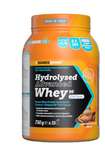 HYDROLYSED ADVANCED WHEY CHOCO ALMOND 750 G - Luckyfarma.it