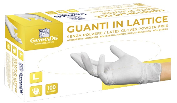 GUANTI LATTICE CON POLVERE MEDIUM 100 PEZZI - Luckyfarma.it