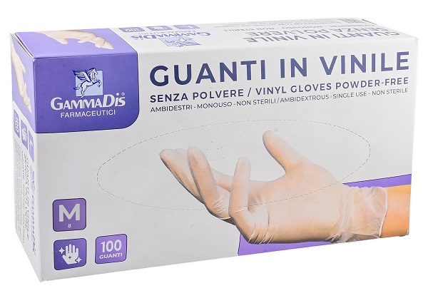 GUANTI VINILE SENZA POLVERE MEDIUM 100 PEZZI - Luckyfarma.it