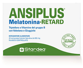 ANSIPLUS RETARD MELATONINA 20 COMPRESSE BISTRATO FAST SLOW 955 MG - Luckyfarma.it