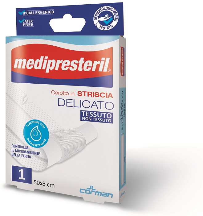 MEDIPRESTERIL CEROTTO ESTENSIBILE 1 STRISCIA 50 X 8 CM - Luckyfarma.it