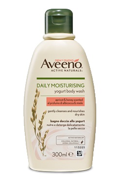AVEENO BAGNO DOCCIA YOGURT ALBICOCCA & MIELE 300 ML - Luckyfarma.it