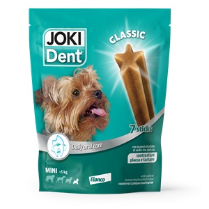 JOKI PLUS DENT STARBAR SACCHETTO 98 G PER CANI DI TAGLIA EXTRASMALL FINO A 5 KG - Luckyfarma.it