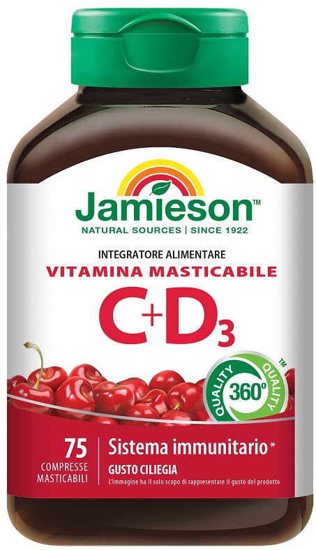 JAMIESON VITAMINA C 500 + D 75 COMPRESSE - Luckyfarma.it