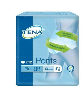 PANNOLONE PULL UP TENA PANTS PLUS TAGLIA EXTRA LARGE 12 PEZZI - Luckyfarma.it