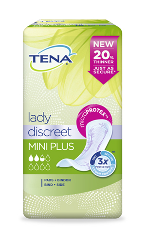 PANNOLONE SAGOMATO TENA DISCREET MINI PLUS 16 PEZZI - Luckyfarma.it