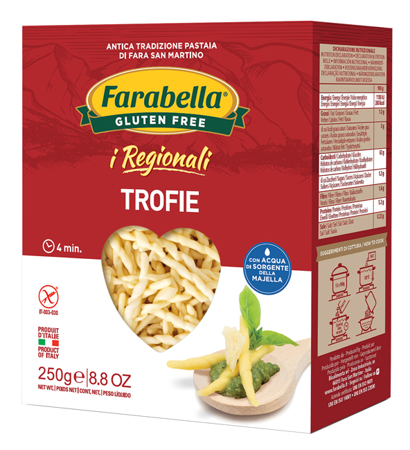 FARABELLA TROFIE I REGIONALI PASTA FRESCA STABILIZZATA 250 G - Luckyfarma.it