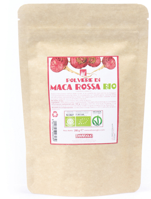 MACA ROSSA POLVERE BIO 200 G - Luckyfarma.it