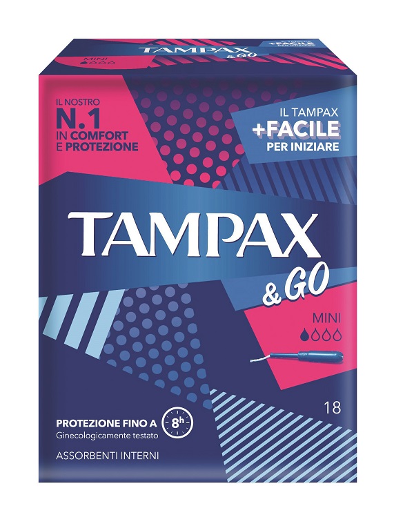 TAMPAX & GO MINI 18 PEZZI - Luckyfarma.it