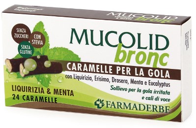 MUCOLID BRONC MENTA LIQUIRIZIA CARAMELLE 70 G - Luckyfarma.it