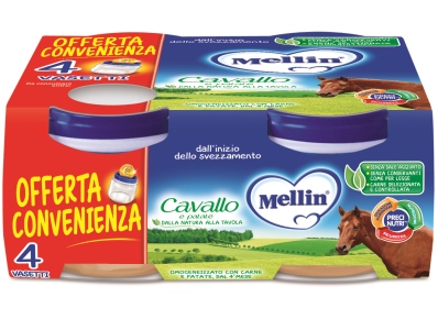 MELLIN OMOGENEIZZATO CAVALLO 4 X 80 G - Luckyfarma.it