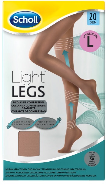 SCHOLL LIGHTLEGS 20 DENARI TAGLIA L COLORE NUDE 1 PAIO - Luckyfarma.it