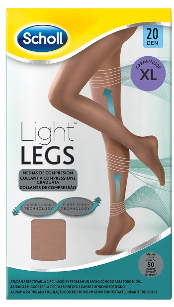 SCHOLL LIGHTLEGS 20 DENARI TAGLIA XL COLORE NUDE 1 PAIO - Luckyfarma.it