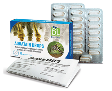 AQUATAIN DROPS CONTROLLO CICLO VITALE ZANZARA 2 BLISTER X 15 CAPSULE - Luckyfarma.it