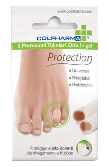 COLPHARMA POTEZIONE TUBOLARE DITA IN GEL 2 TUBI DA 7,5 CM - Luckyfarma.it