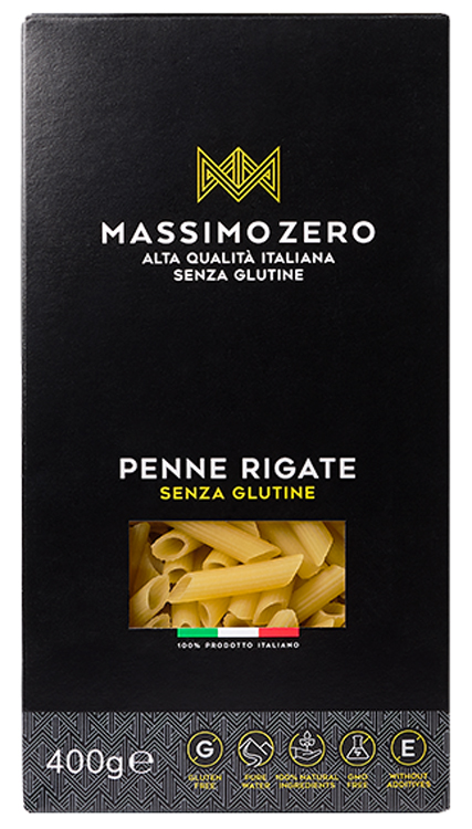 MASSIMO ZERO PENNE RIGATE 400 G - Luckyfarma.it