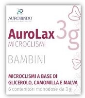 MICROCLISMI PER BAMBINI AUROLAX 6 CONTENITORI 3 G - Luckyfarma.it