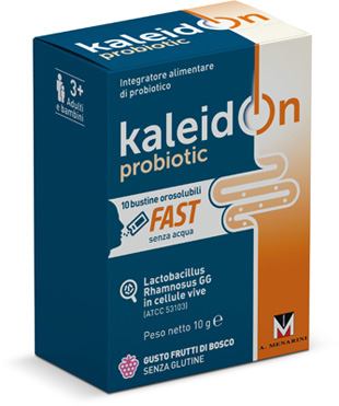 KALEIDON PROBIOTIC FAST FRUTTI DI BOSCO 10 BUSTE OROSOLUBILI - Luckyfarma.it