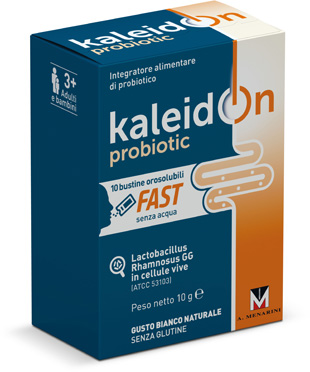 KALEIDON PROBIOTIC FAST BIANCO NATURALE 10 BUSTE OROSOLUBILI - Luckyfarma.it