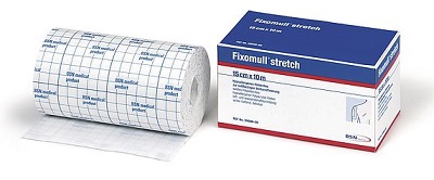 FASCIA AUTOADESIVA IPOALLERGENICA FIXOMULL STRETCH PER FISSAGGIO CATETERI M 5 X 5 CM - Luckyfarma.it